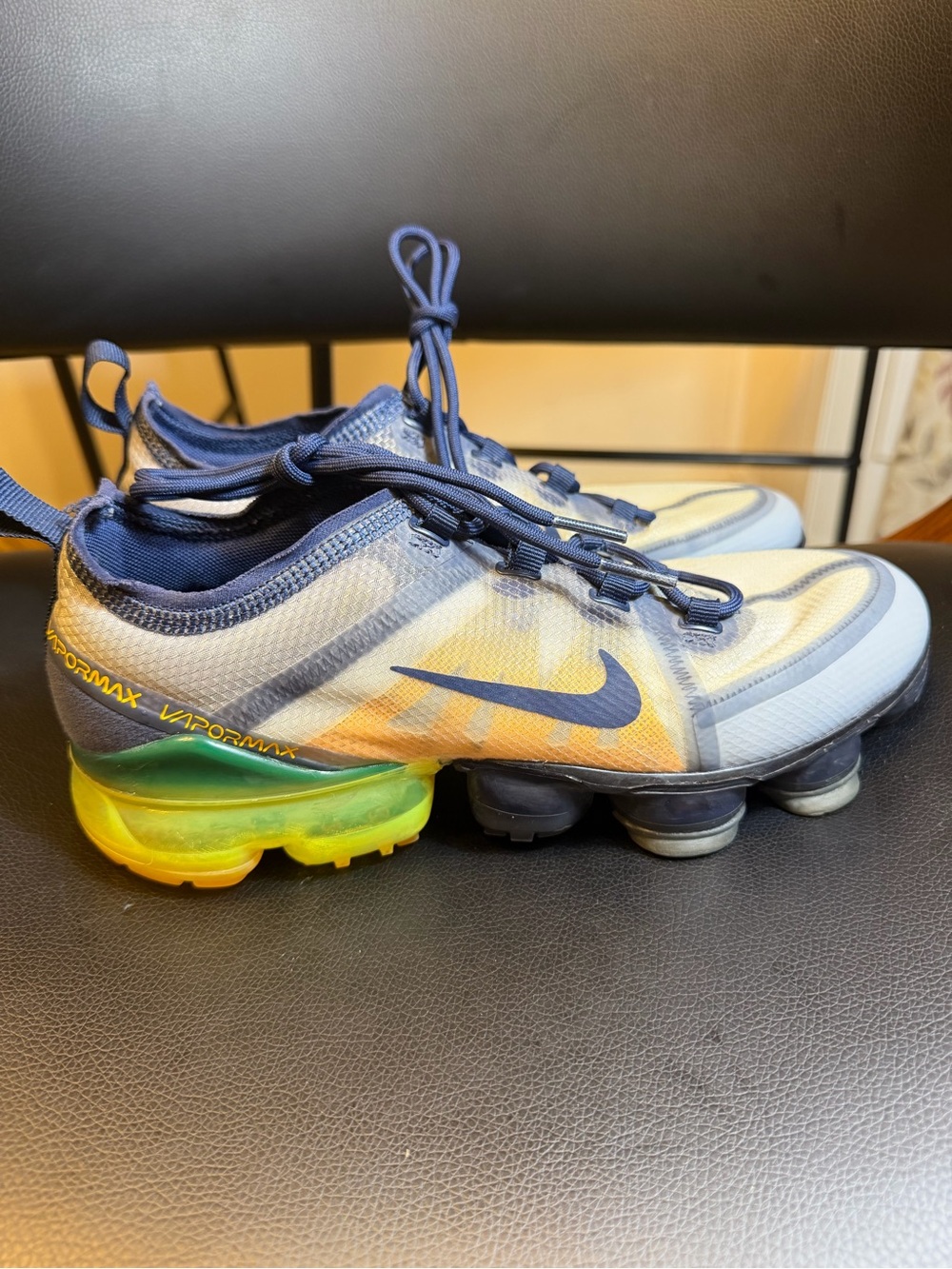 Nike Air Vapor Max  2019 GS Midnight Navy/ Laser Orange US6.5Y AJ2616-402